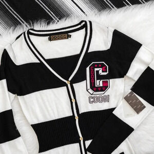 RARE! *VINTAGE! (AND STILL NWT!!!)* COOGI LETTERMAN BUTTON DOWN CARDIGAN SZ M